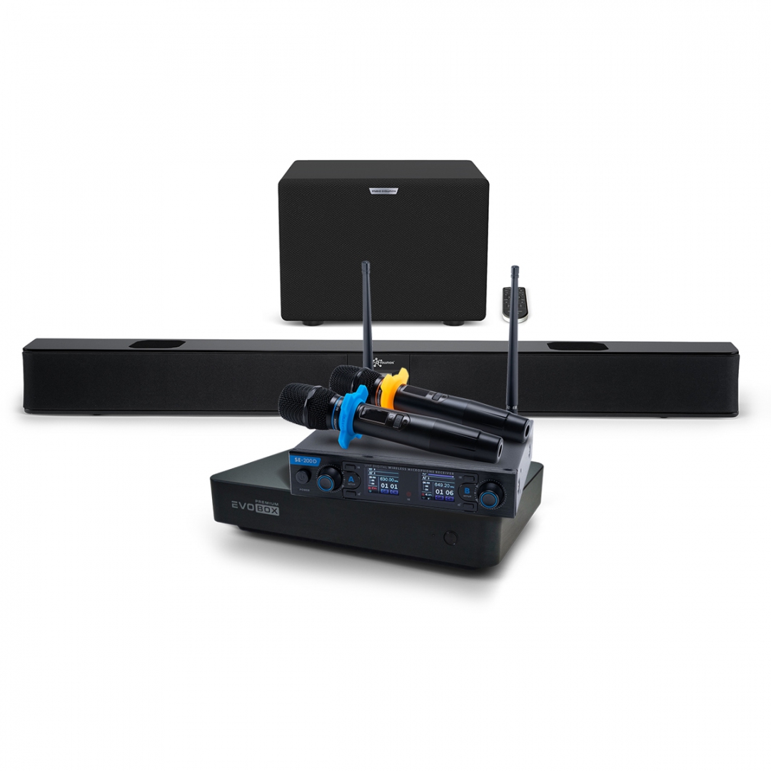 Hi-End караоке-система EVOBOX Premium + EvoSoundBar (саундбар с караоке) в Ленинградской области