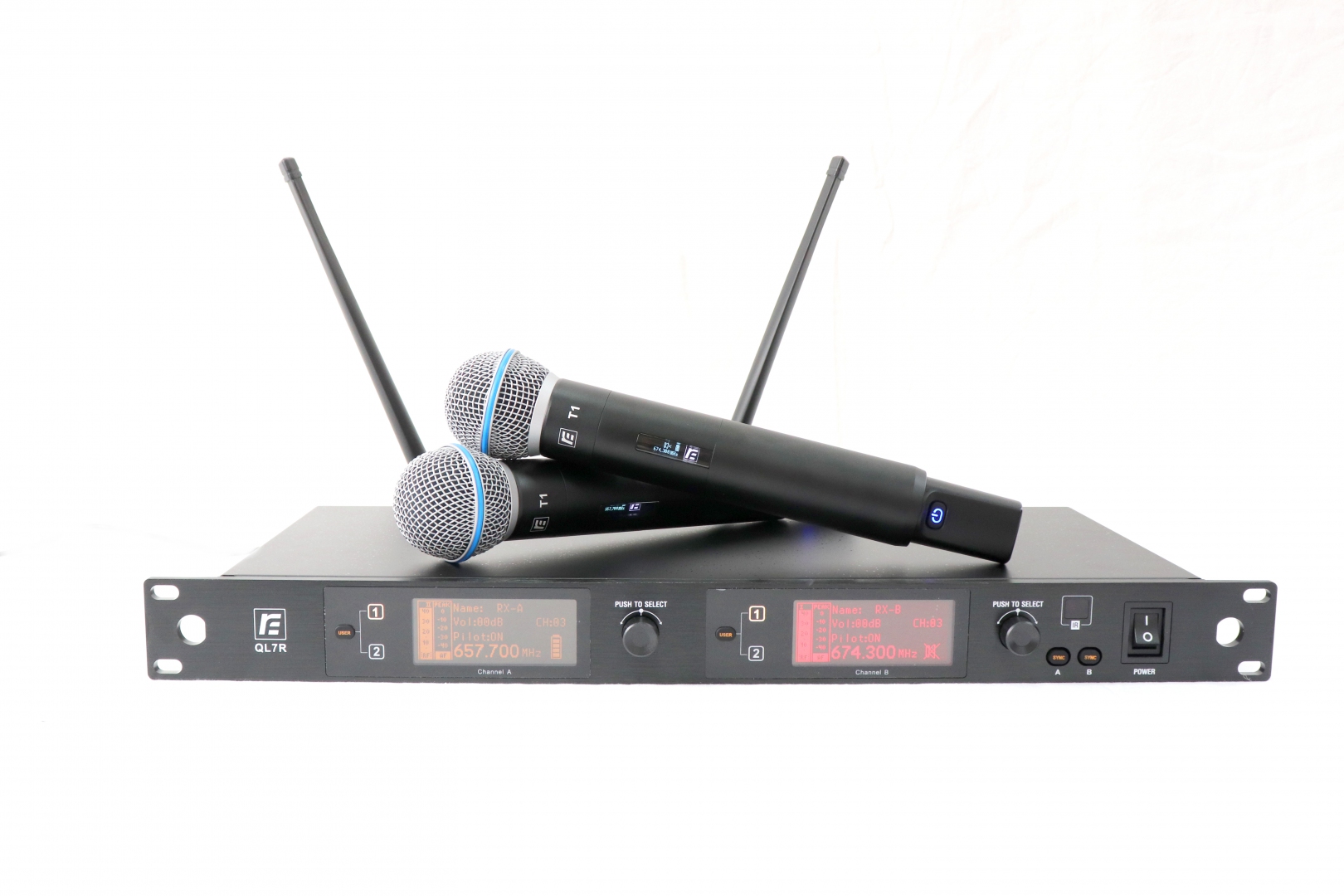 RFIntell QL7R/T1-A 651,800-683,400 МГц 2-канальная радиосистема с 2-мя ручными микрофонами в Ленинградской области