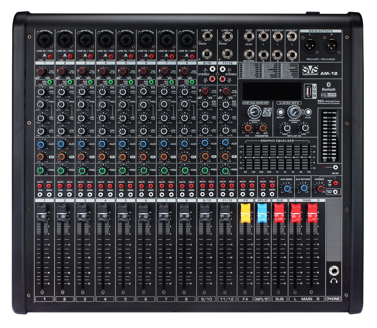 SVS Audiotechnik mixers AM-12 Микшерный пульт аналоговый, 12-канальный в Ленинградской области