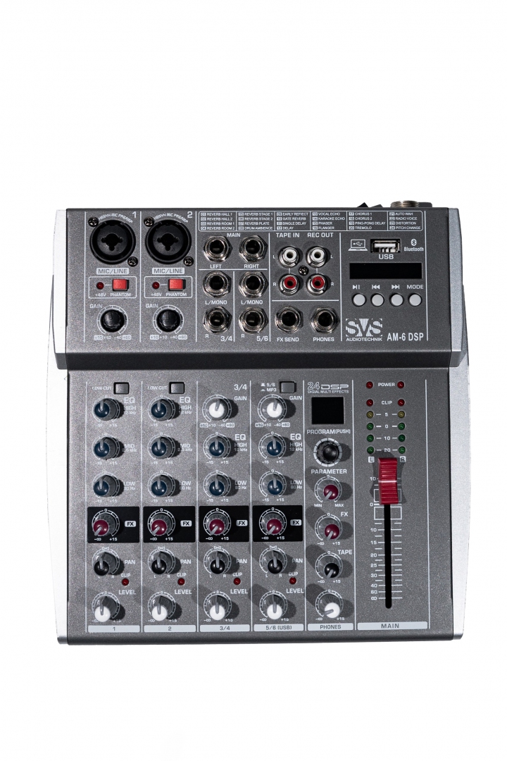 SVS Audiotechnik mixers AM-6 DSP Микшерный пульт аналоговый, 6-канальный SVS Audiotechnik mixers в Ленинградской области