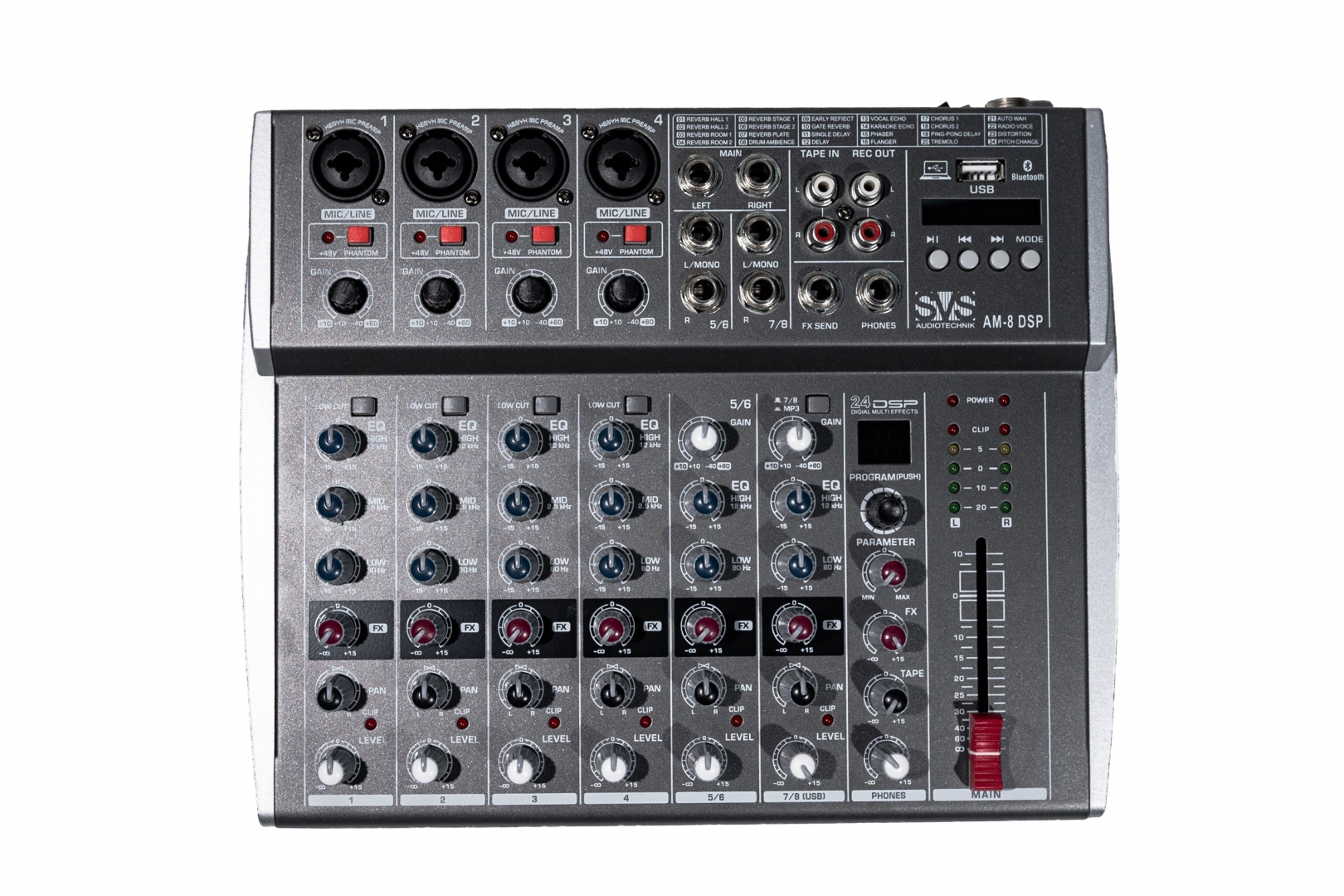 SVS Audiotechnik mixers AM-8 DSP Микшерный пульт аналоговый, 8-канальный в Ленинградской области